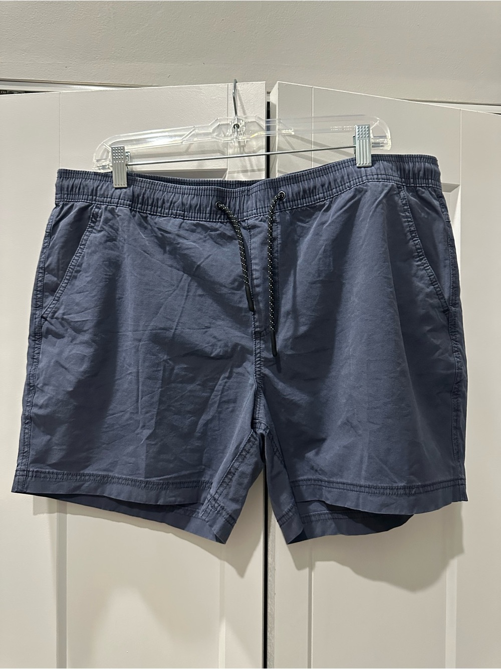 BearBottom Casual Drawstring Shorts in Slate Blue